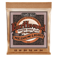 Ernie Ball Earthwood Medium Light Phosphor Bronze Acoustic Guitar String, 12-54 Gauge