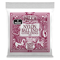 Ernesto Palla Black and Gold Ball End Nylon Classical Gtr Strings 3 Pk