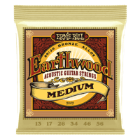Ernie Ball Earthwood Medium 80/20 Bronze Acoustic Guitar String, 13-56 Gauge