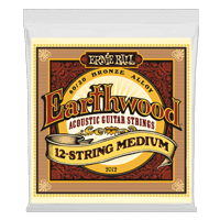 Ernie Ball Earthwood Medium 12-String 80/20 Bronze Acoustic Guitar String, 11-28 Gauge