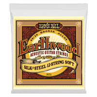 Ernie Ball Earthwood Silk and Steel Soft 12-String 80/20 Bronze Acoustic Guitar String, 9-46 Gauge