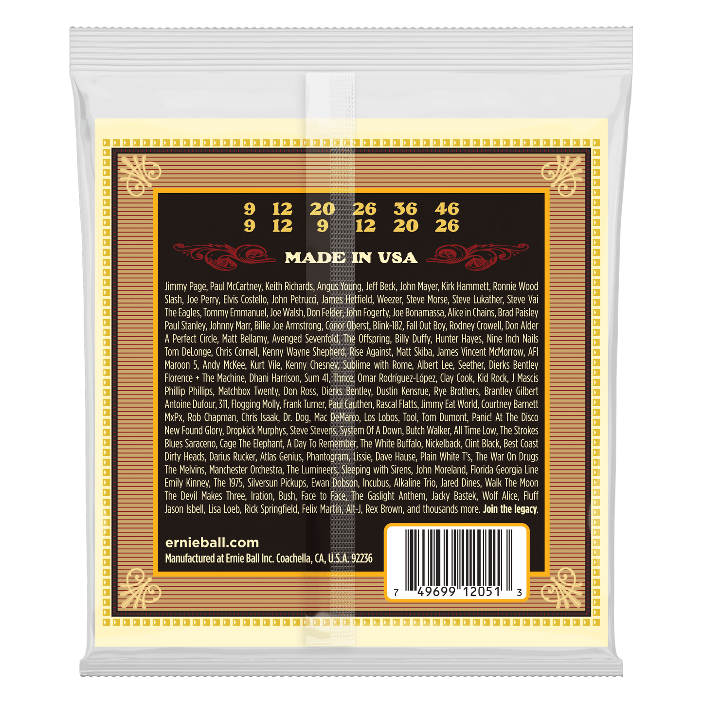 Ernie Ball Earthwood Silk and Steel Soft 12-String 80/20 Bronze Acoustic Guitar String, 9-46 Gauge