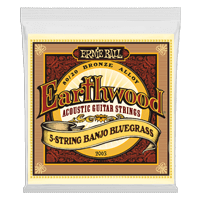 Ernie Ball Earthwood 5-String Banjo Bluegrass Loop End 80/20 Bronze Acoustic Guitar Strings