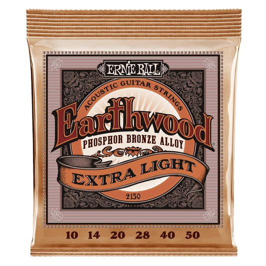 Ernie Ball Earthwood Extra Light Phosphor Bronze Acoustic Guitar Strings, 12.5-56 Gauge
