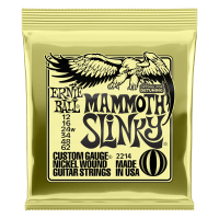Ernie Ball Mammoth Slinky Nickel Wound Electric Guitar Strings, 12-62 Gauge