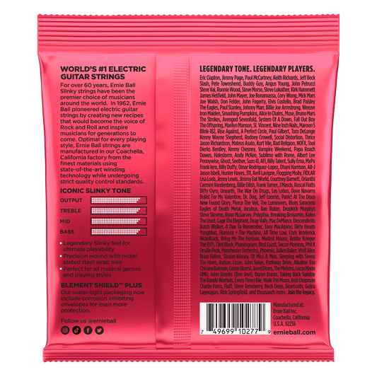 Ernie Ball Burly Slinky Nickelwound Electric Guitar Strings, 11-52 Gauge