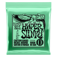 Hyper Slinky Nickel Wound Electric Guitar Strings 8 - 42 Gauge