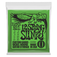 Ernie Ball Slinky 12-String Nickel Wound Electric Guitar Strings, 8-40 Gauge