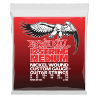 Ernie Ball Medium 12-String Nickel Wound Electric Guitar Strings, 11-52 Gauge