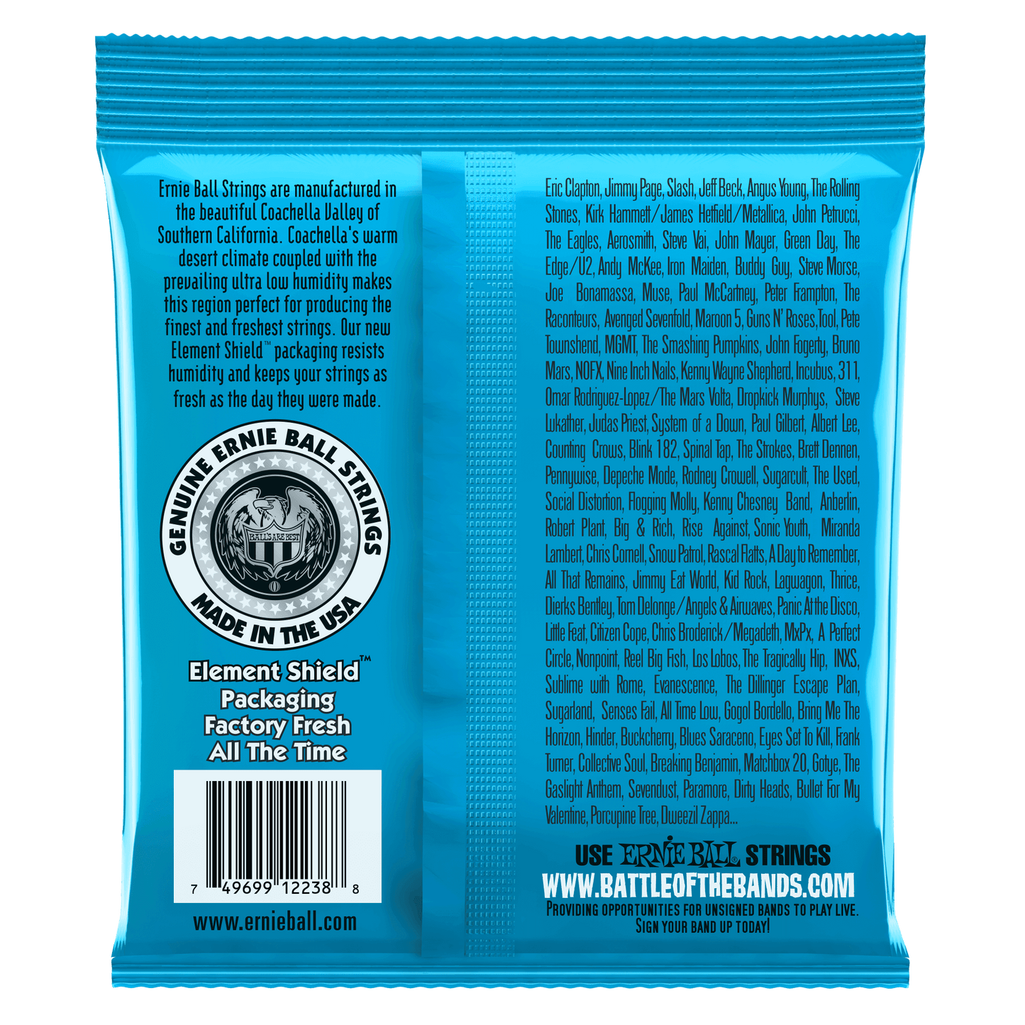 Ernie Ball Extra Slinky RPS Nickel Wound Electric Guitar String, 8-38 Gauge