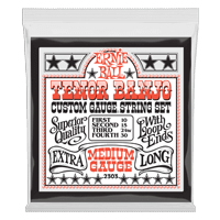 Ernie Ball Medium Loop End Stainless Steel Tenor Banjo Guitar Strings, 10-30 Gauge