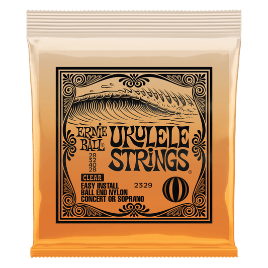 Ernie Ball Concert Nylon Ball End Ukulele Strings, Clear