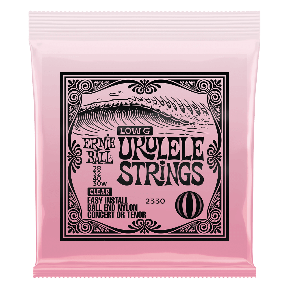 Ernie Ball Ernie Ball Concert Nylon Ball End Ukulele Strings, Clear