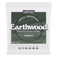 Medium Earthwood Bell Bronze Acoustic Guitar Strings 13-56