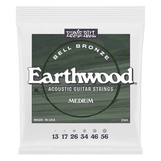 Medium Earthwood Bell Bronze Acoustic Guitar Strings 13-56