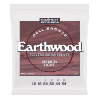 Medium Light Earthwood Bell Bronze Acoustic Guitar Strings 12-54