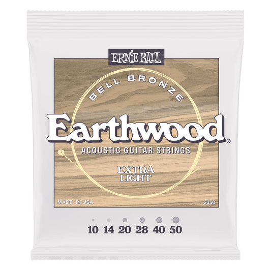 Extra Light Earthwood Bell Bronze Acoustic Guitar Strings 10-50