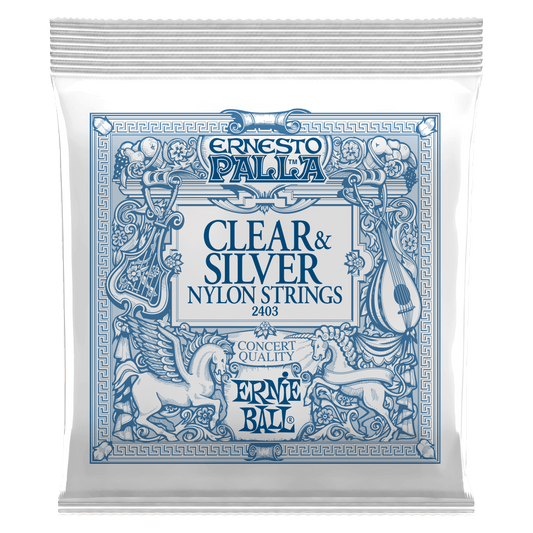 Ernie Ball Ernesto Palla Clear and Silver Nylon Classical Guitar String