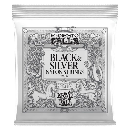Ernie Ball Ernesto Palla Black and Silver Nylon Classical Guitar String