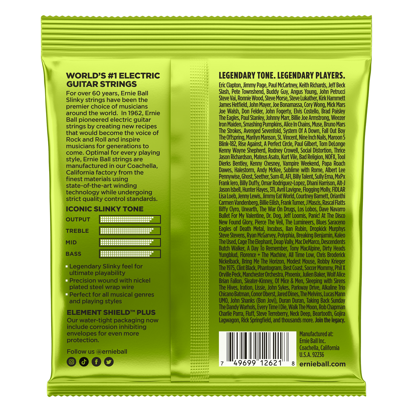Ernie Ball Regular Slinky 7-String Nickel Wound Electric Guitar Strings