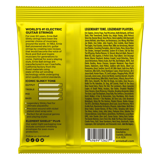 Ernie Ball Beefy Slinky Nickel Wound Electric Guitar Strings, 11-54 Gauge
