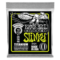 Ernie Ball Regular Slinky Coated Titanium RPS Electric Guitar Strings, 10-46 Gauge
