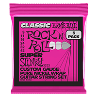 Super Slinky Classic RnR Pure Nckl Elec Gtr Strings  3 Pk 9 42