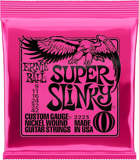 Super Slinky Nickel Wound Electric Guitar Strings - 9-42 Gauge