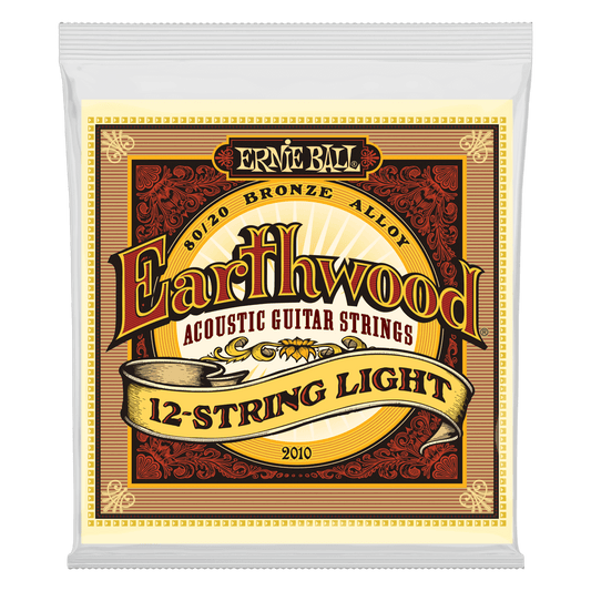 Ernie Ball Earthwood Light 12-String 80/20 Bronze Acoustic Guitar Strings, 9-46 Gauge