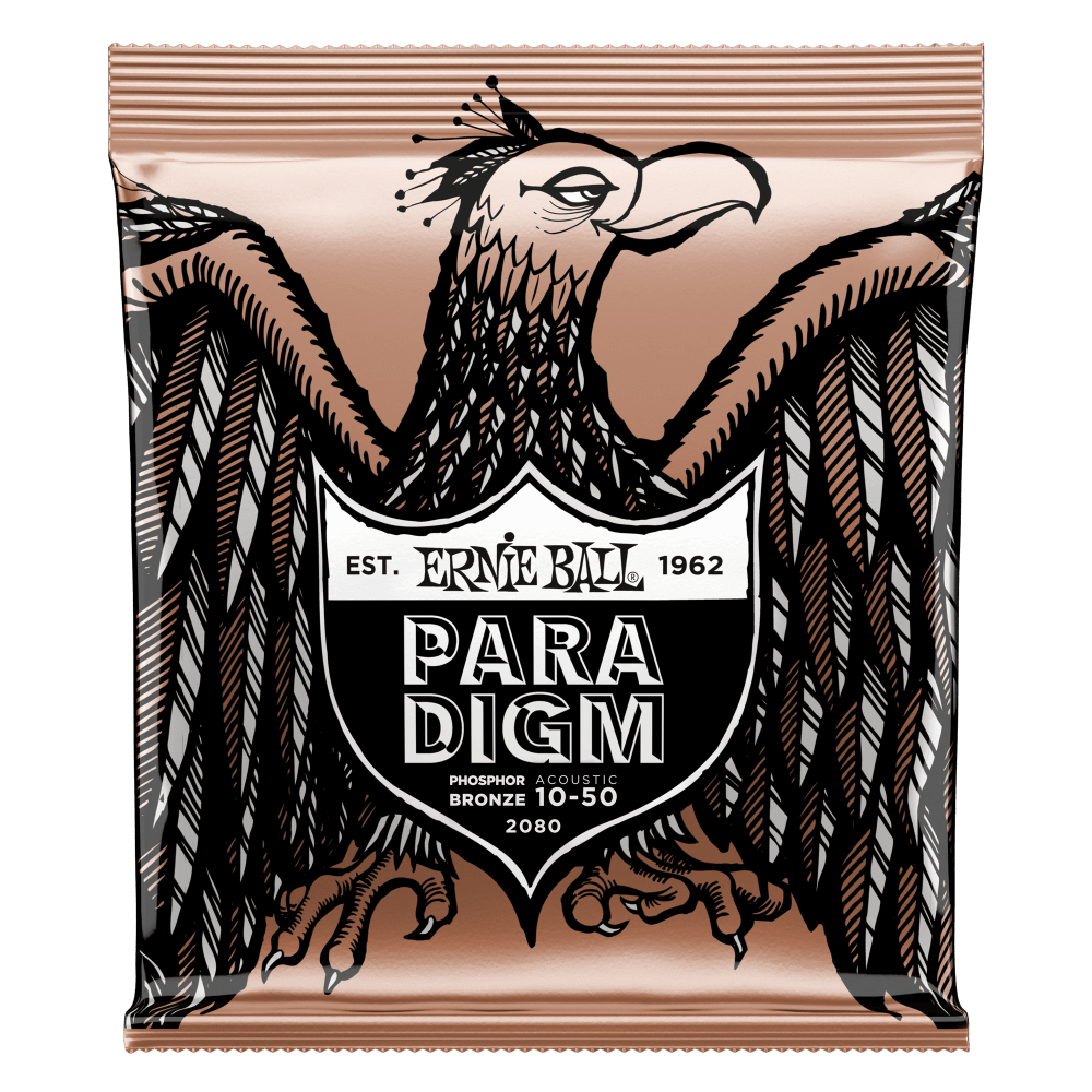 Ernie Ball Paradigm Extra Light Phosphor Bronze Acoustic Guitar Strings 10-50 Gauge