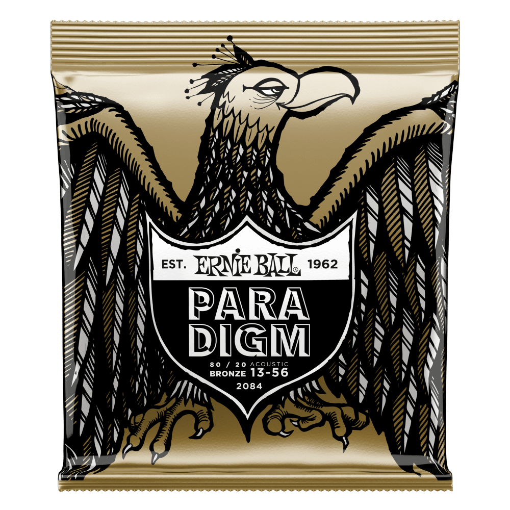 Ernie Ball Paradigm Medium 80/20 Bronze Acoustic Guitar Strings 13-56 Gauge