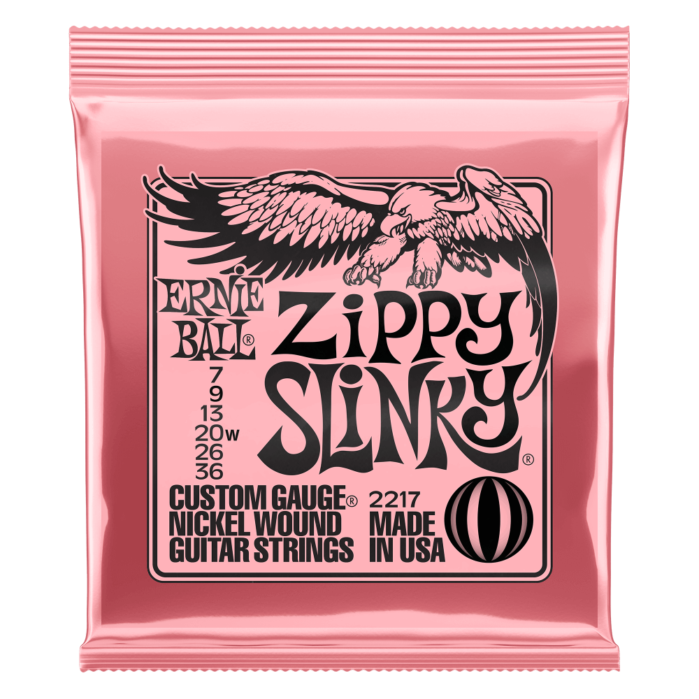 Ernie Ball Zippy Slinky Nickel Wound Electric Guitar Strings 7-36 Gauge