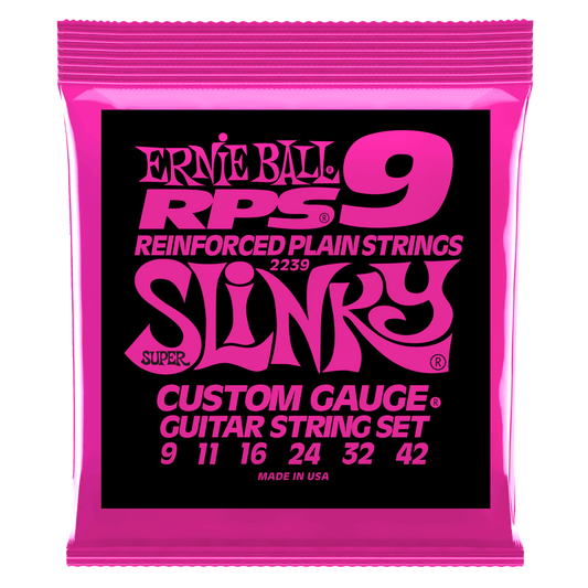 Ernie Ball Super Slinky RPS Nickel Wound Electric Guitar Strings - 9-42 Gauge