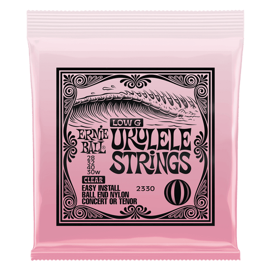 Ernie Ball Ernie Ball Concert Nylon Ball End Ukulele Strings, Clear