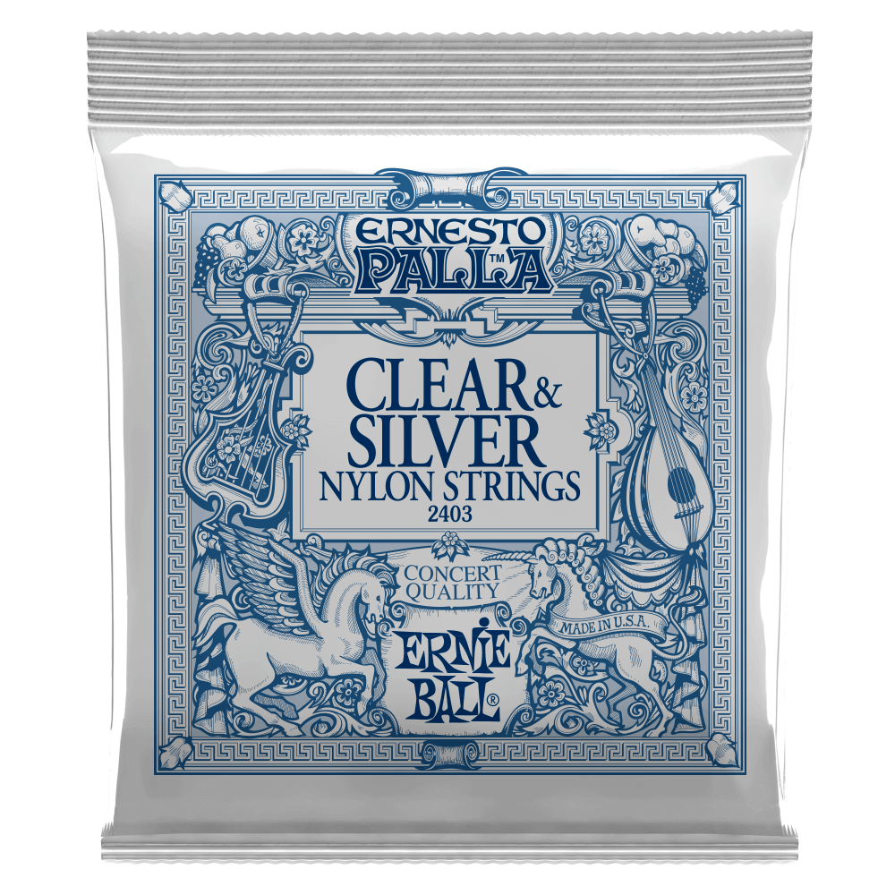 Ernie Ball Ernesto Palla Clear and Silver Nylon Classical Guitar String