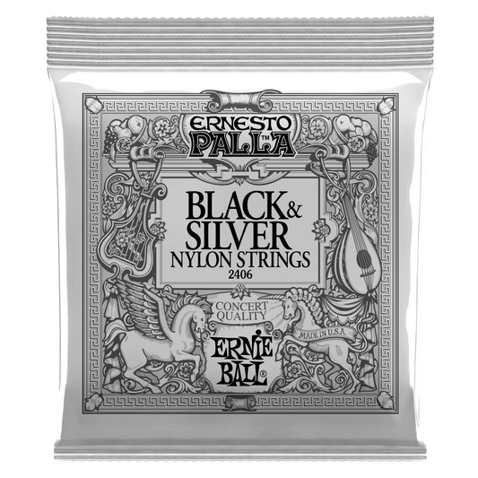 Ernie Ball Ernesto Palla Black and Silver Nylon Classical Guitar String