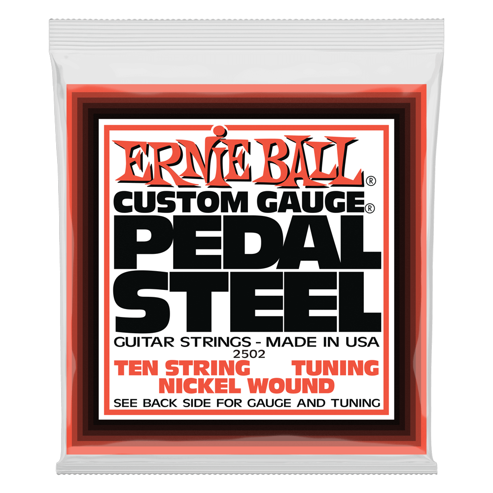 Ernie Ball Pedal Steel 10-String E9 Tuning Nickel Wound Electric Guitar Strings 13-38 Gauge