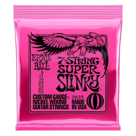 Ernie Ball 7-String Super Slinky Nickel Wound Set .009 - .052 Gauge