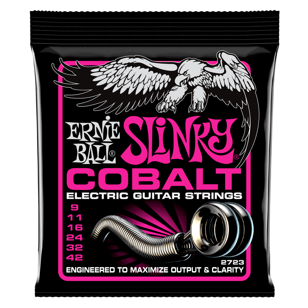 Ernie Ball Super Slinky Cobalt Electric Guitar Strings - 9-42 Gauge