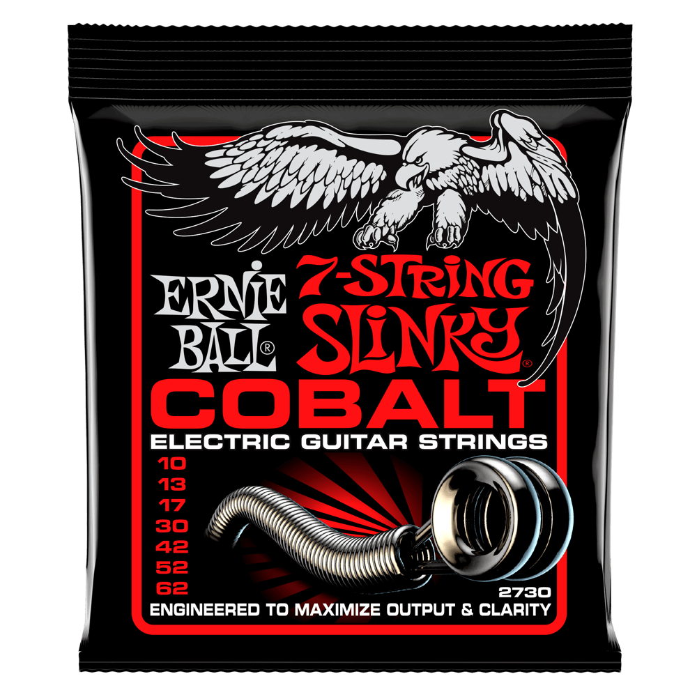 Ernie Ball Skinny Top Heavy Bottom Slinky Cobalt 7-String Electric Guitar Strings