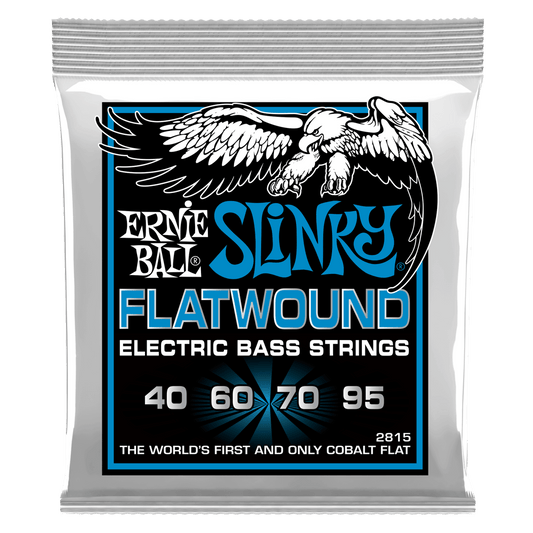 Ernie Ball Extra Slinky Flatwound Electric Bass String, 40-95 Gauge