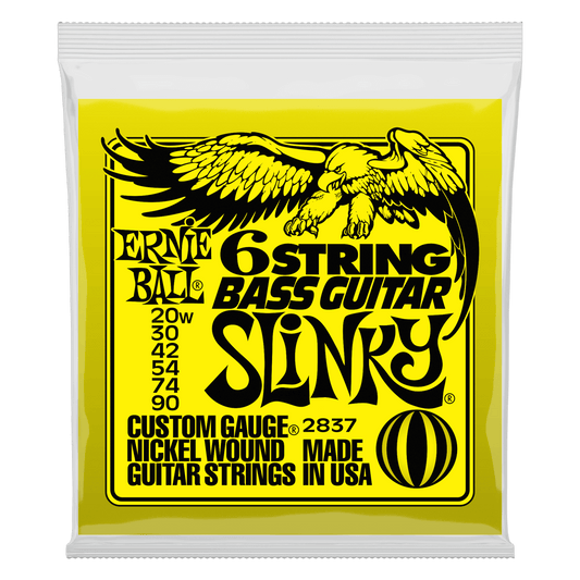 Ernie Ball Slinky W/ Small Ball End 29 5/8 Scale Bass Guitar 6-String 20-90 Gauge