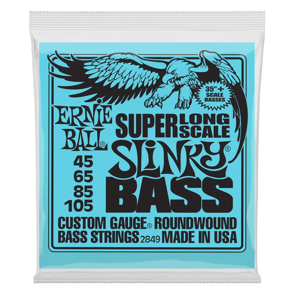 Ernie Ball Super Long Scale Slinky Electric Bass Strings - 45-105 Gauge