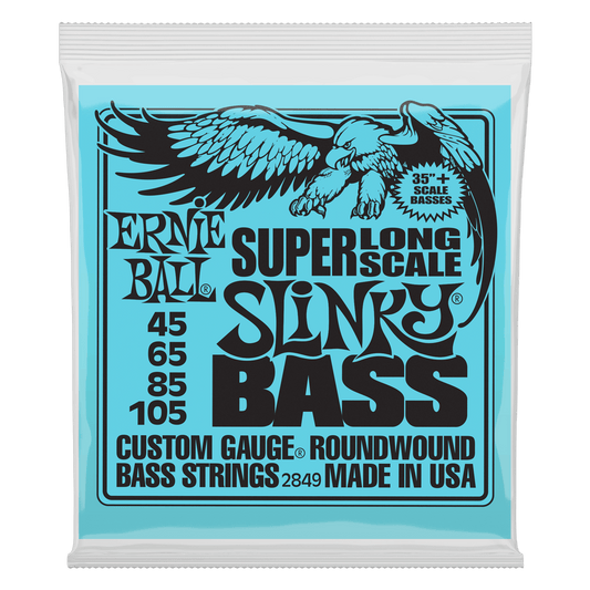 Ernie Ball Super Long Scale Slinky Electric Bass Strings - 45-105 Gauge