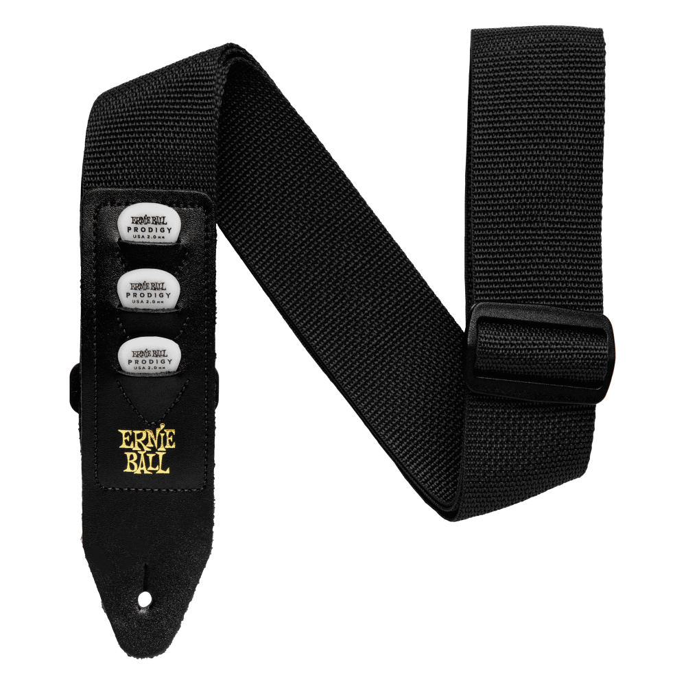 Ernie Ball Pickholder Polypro Strap, Black