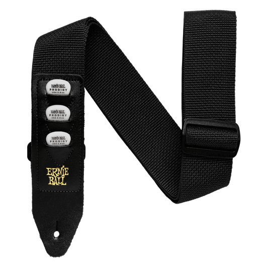 Ernie Ball Pickholder Polypro Strap, Black