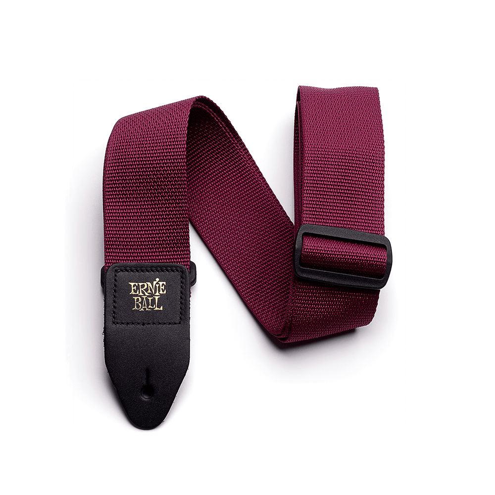 Ernie Ball Polypro Guitar Strap, Burgundy