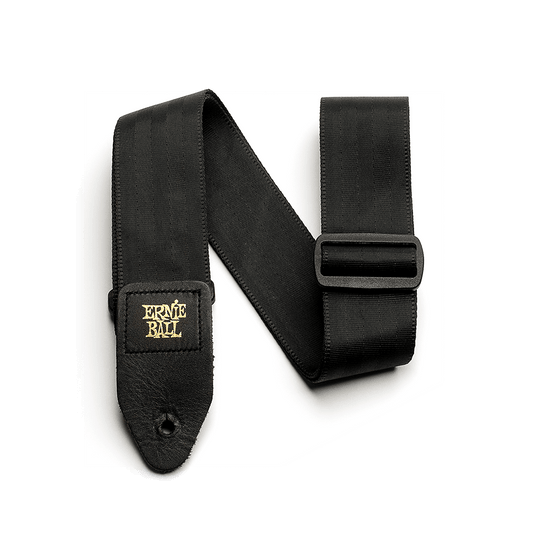 Ernie Ball 2 inch Seatbelt Webbing Strap, Black