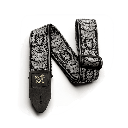 Ernie Ball Silver Orleans Jacquard Strap