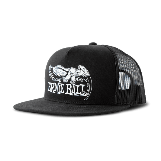 Black with White Eagle Logo Hat